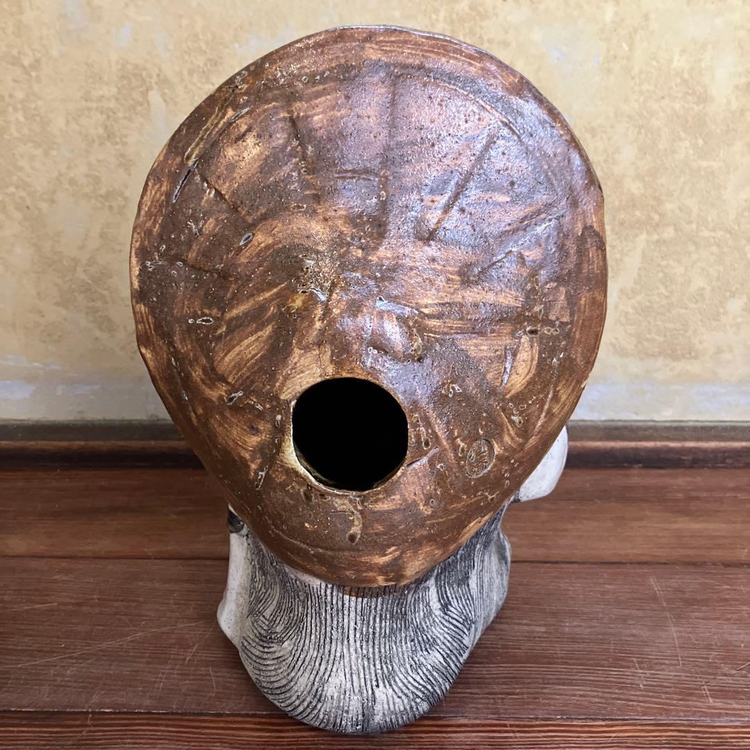 ヴィンテージ 信楽焼 狸庵 白たぬき 福狸 狸 開運 置物 骨董 - メルカリ