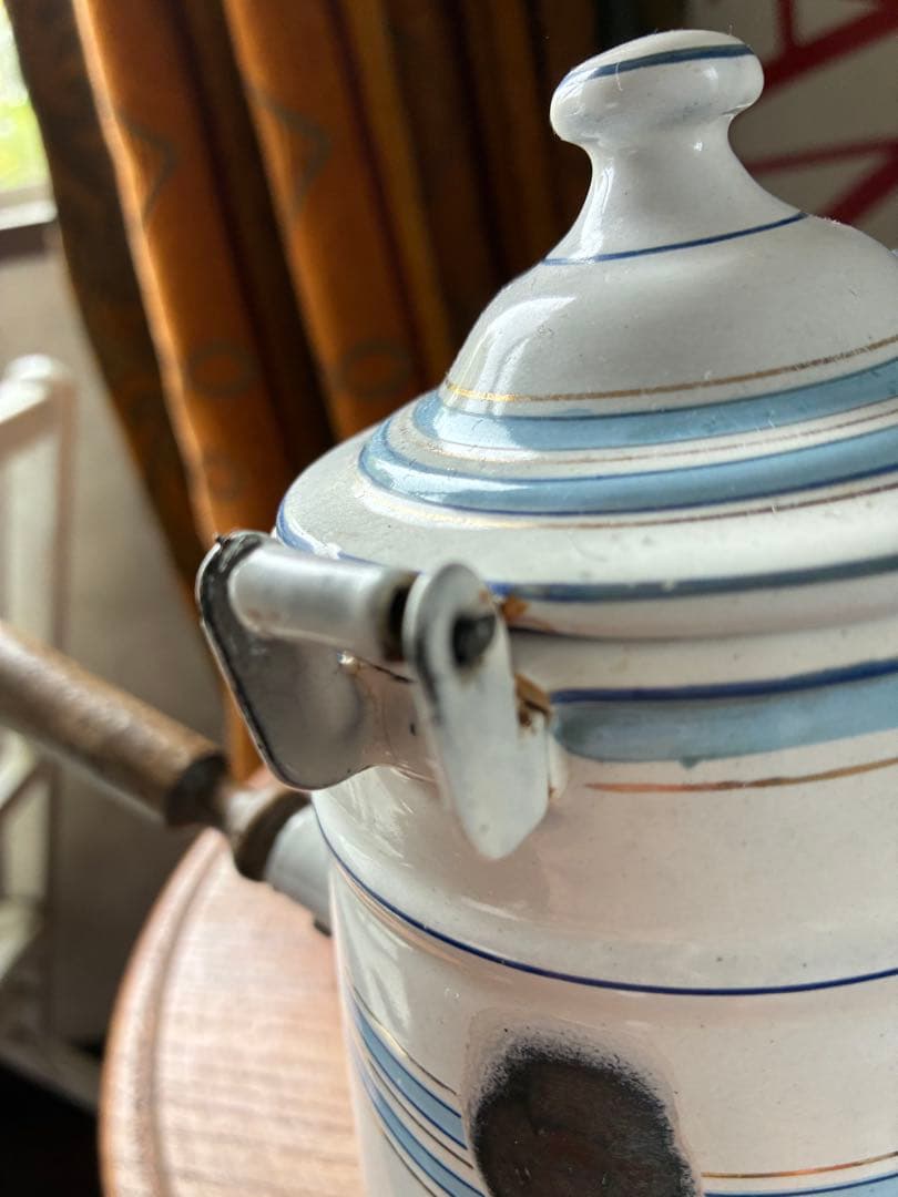 フランス アンティーク ホーロー ポット ショコラティエール