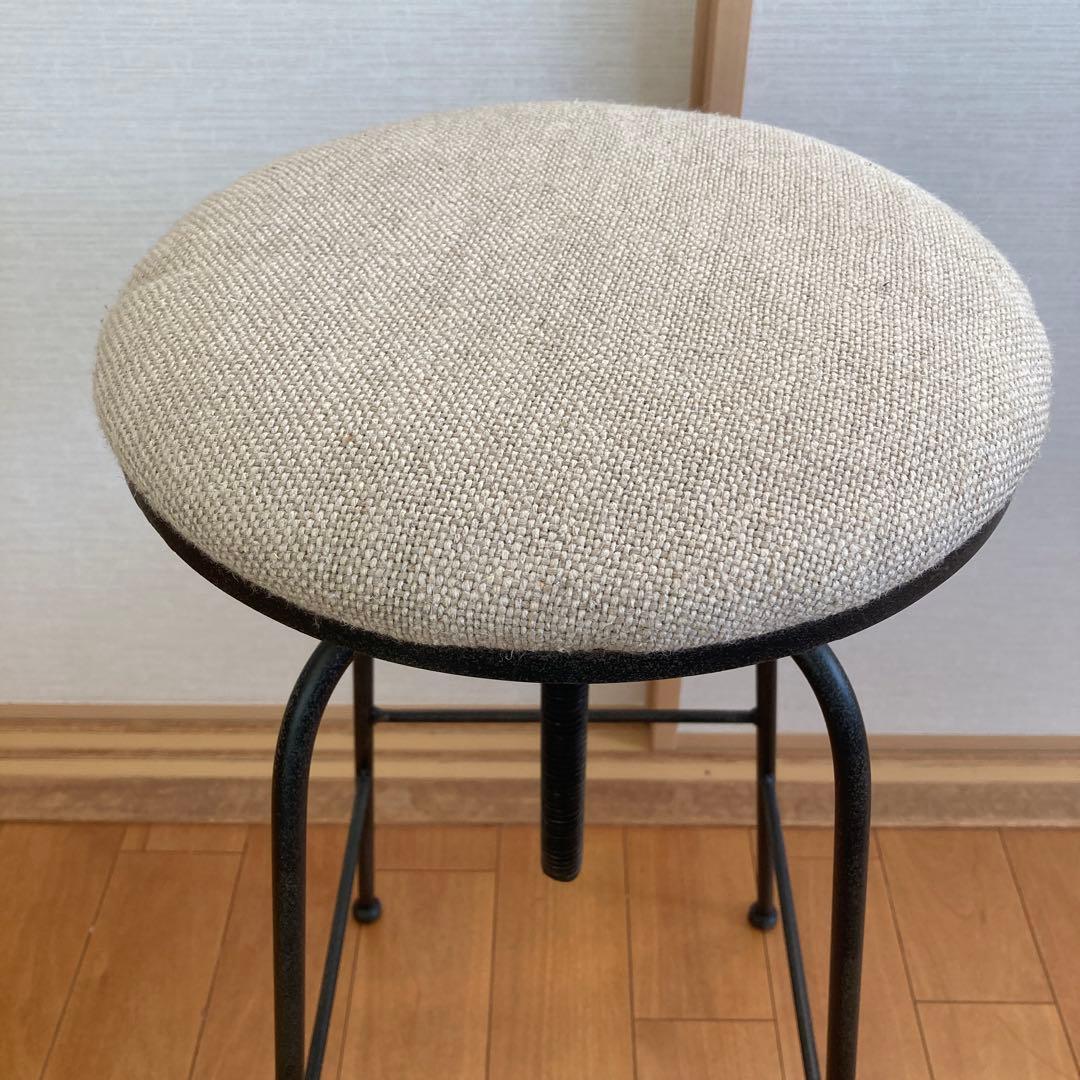 【Chiemiさまセット】ZARA  リネン スイベルバースツール2