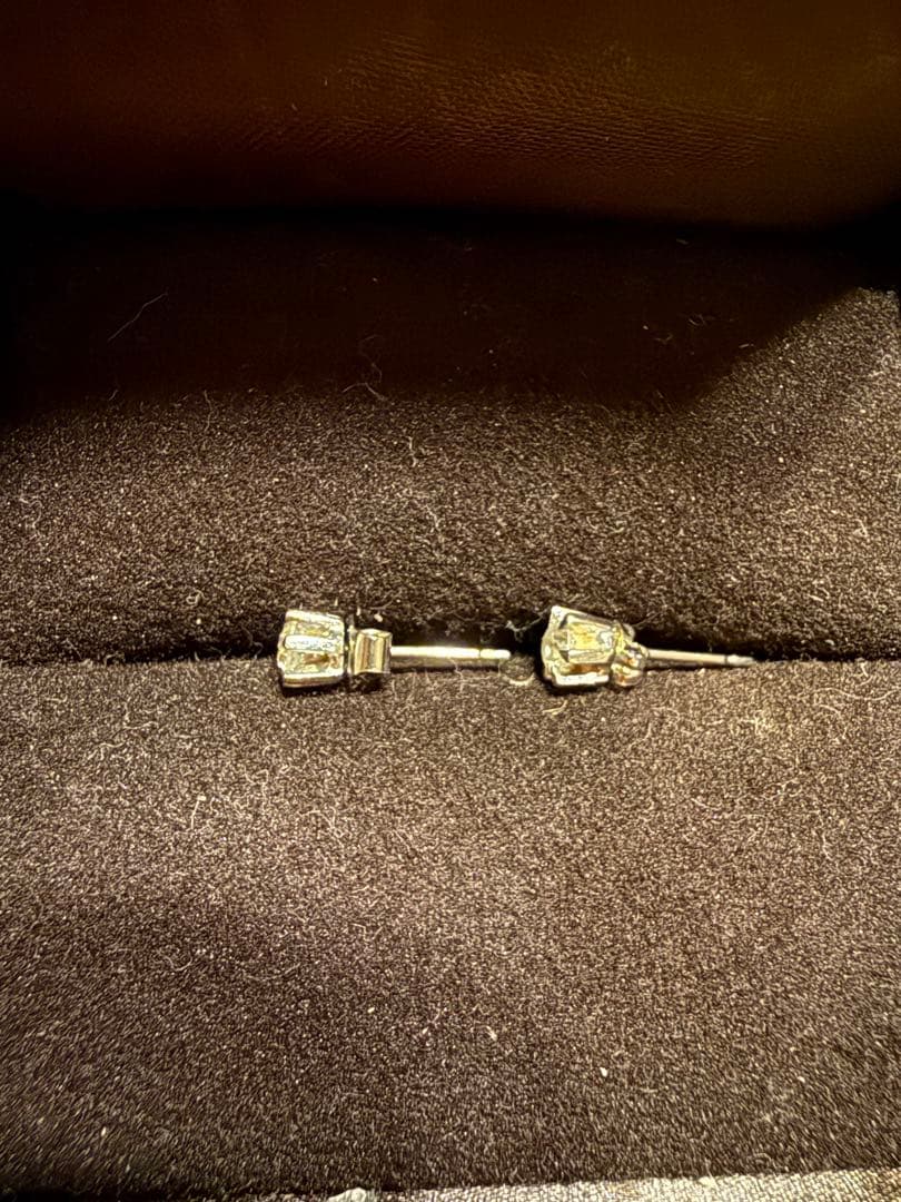 pt900 ダイヤモンドピアス 重量1.2g 査定&クリーニング済