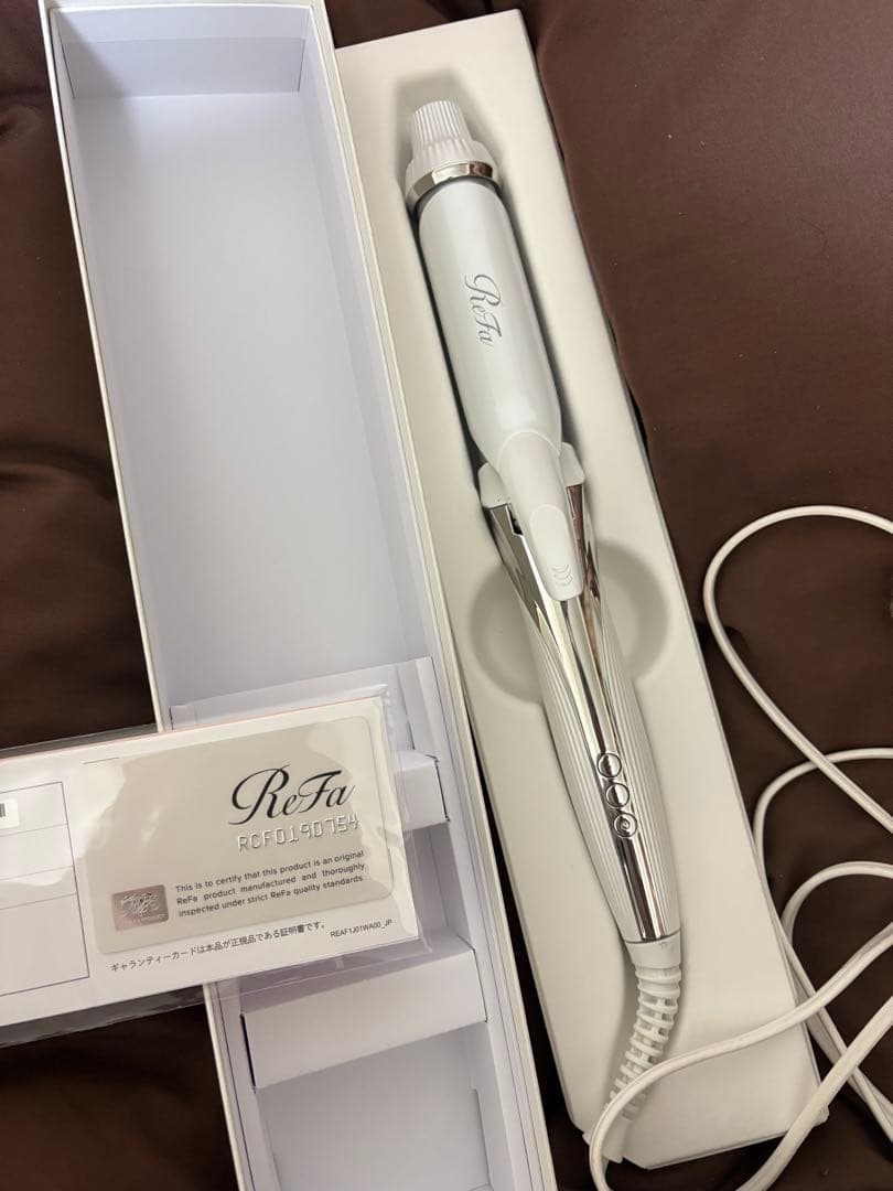 ReFa カールヘアアイロン RCF1904 ホワイト - メルカリ