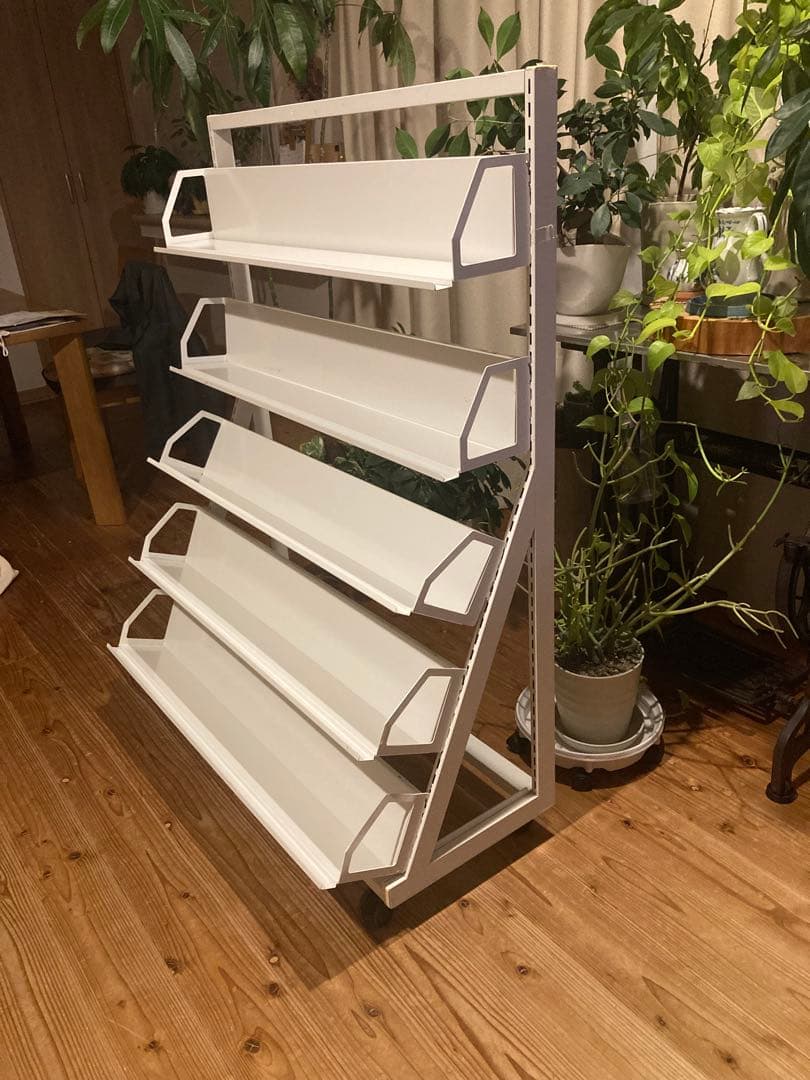 タテヤマ スチールラック 本棚 CD DVDラック 収納棚 キャスター付-日本通販