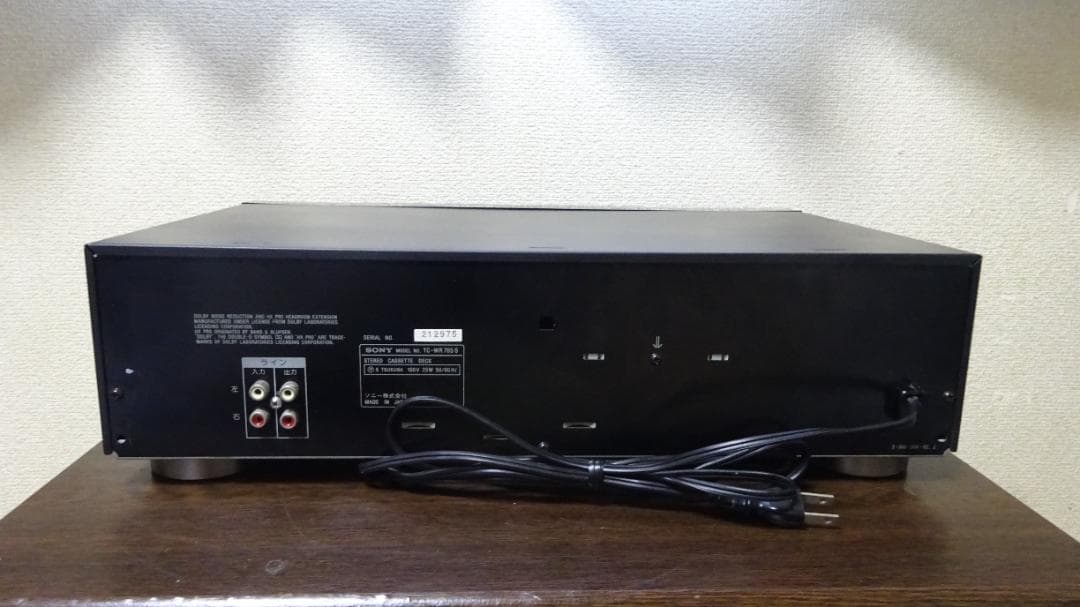 ソニー カセットデッキ DolbyS搭載 TC-WR705S 節約 整備品