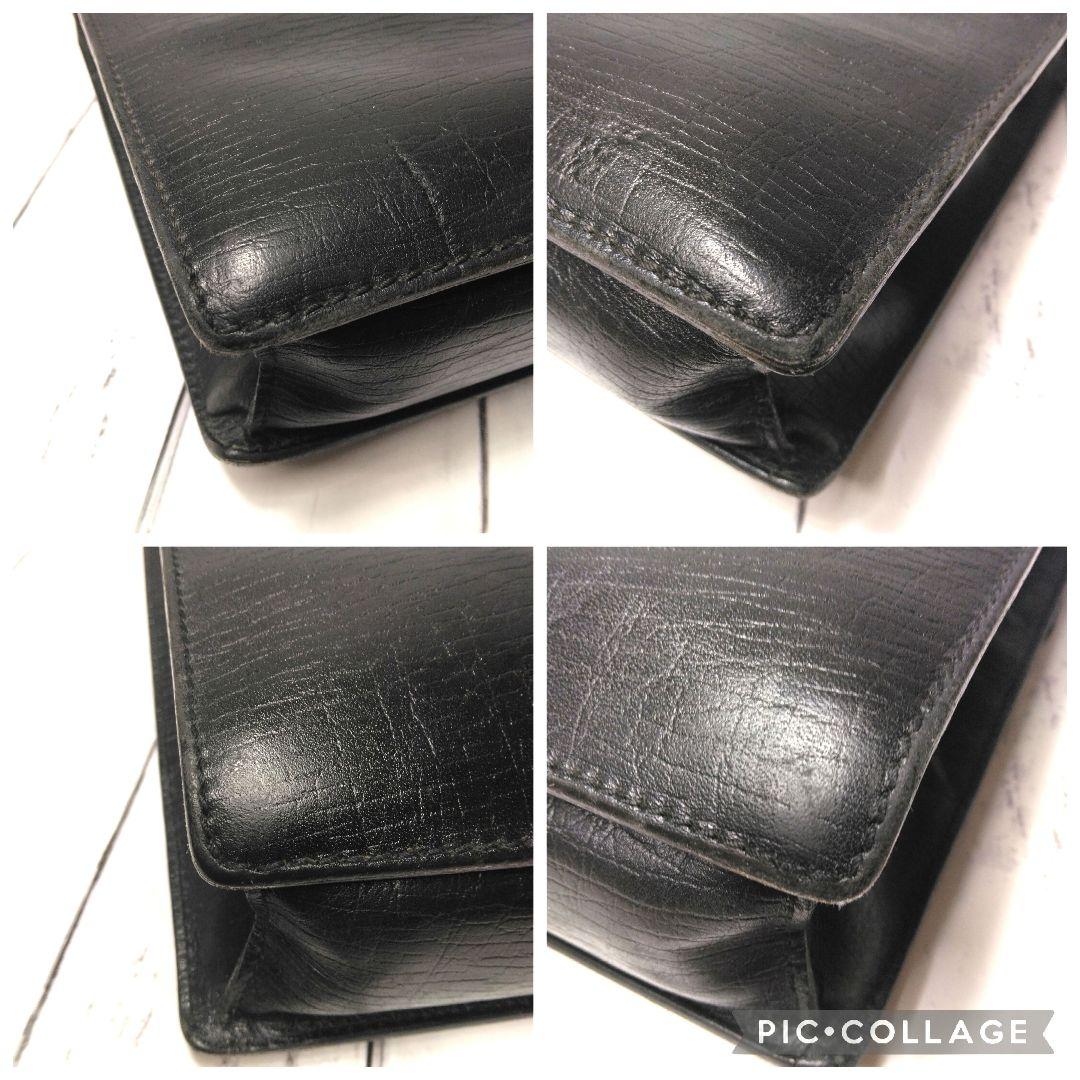 GUCCI ビジネスバッグ　ブリーフケース　A4可　ナンバー錠　シルバー金具