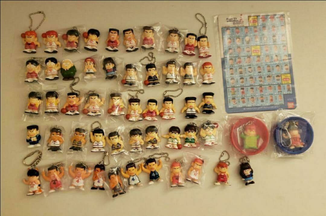 スラムダンク フィギュア キーホルダー 説明書 カード 下敷き 袋 51 + 2