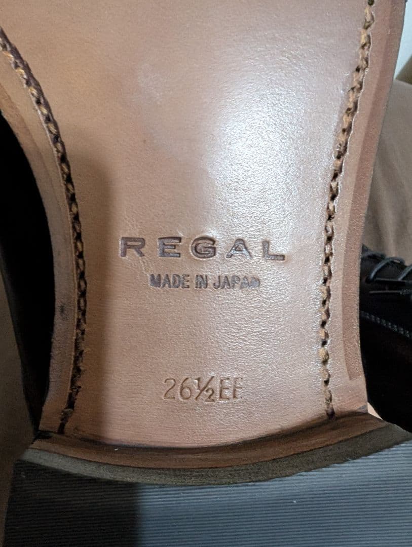 【新品】REGAL グッドイヤーウェルト 革底 ブラックレザー ドレスシューズ