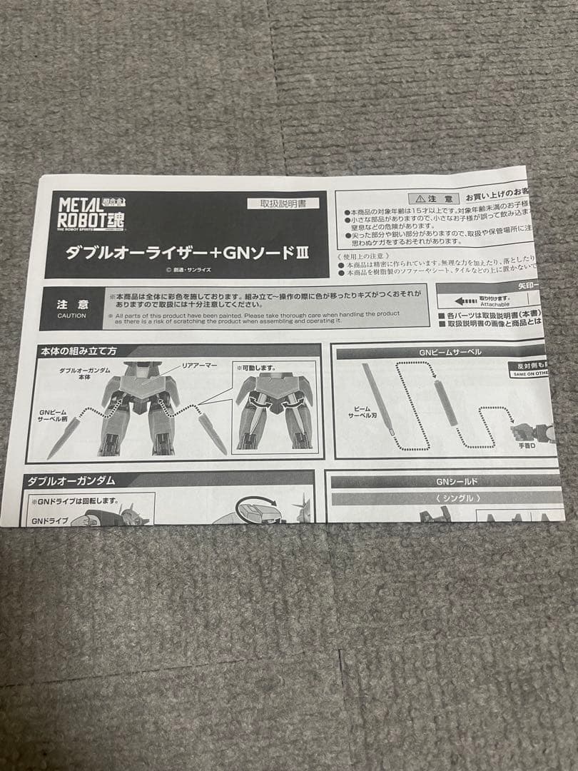 L ROBOT魂 ダブルオーライザー+GNソードⅢ　メタルロボット魂