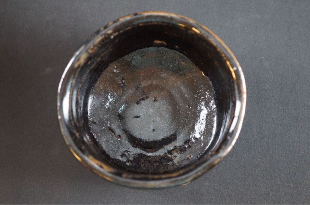 人間国宝 荒川豊蔵 無田陶人 識箱 黒織部茶碗 茶道具