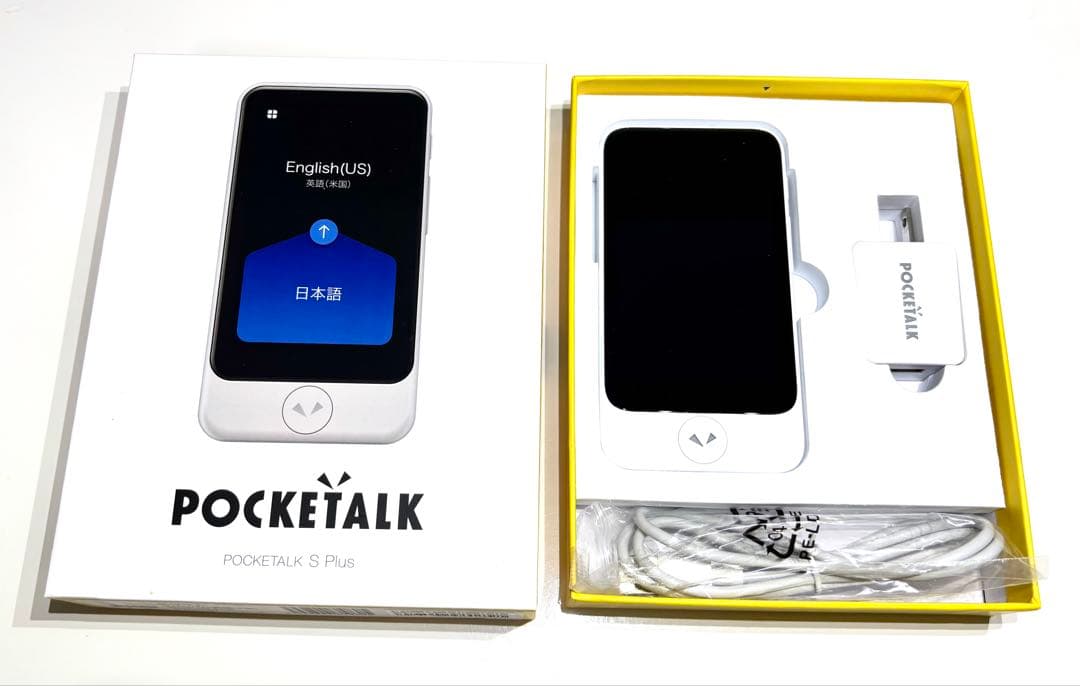 美品】POCKETALK S Plus 翻訳機グローバル通信（WiFi利用可