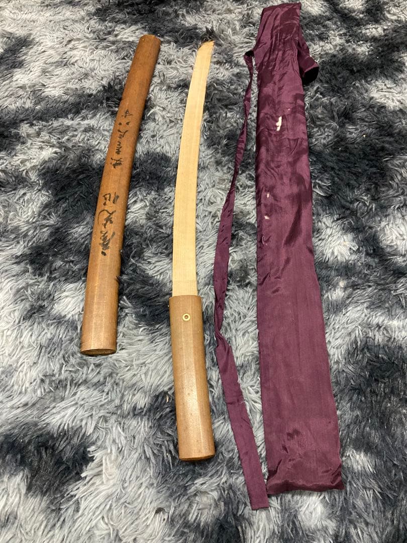 当時物 日本刀 永脇差 真剣 白鞘 刀剣 木刀 全長約80cm 古美術