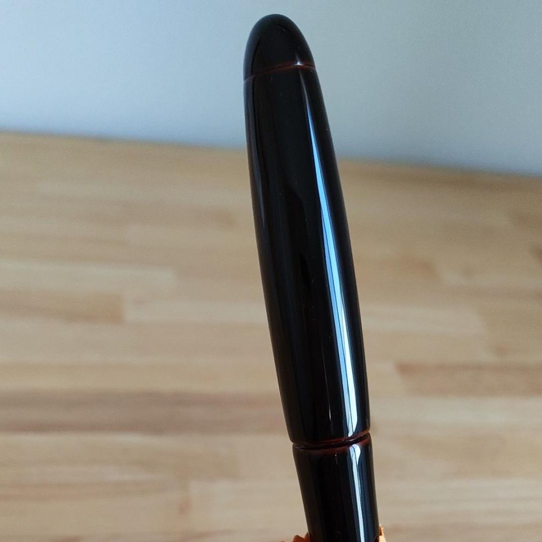 プラチナ万年筆 出雲 赤溜 中字 (M)