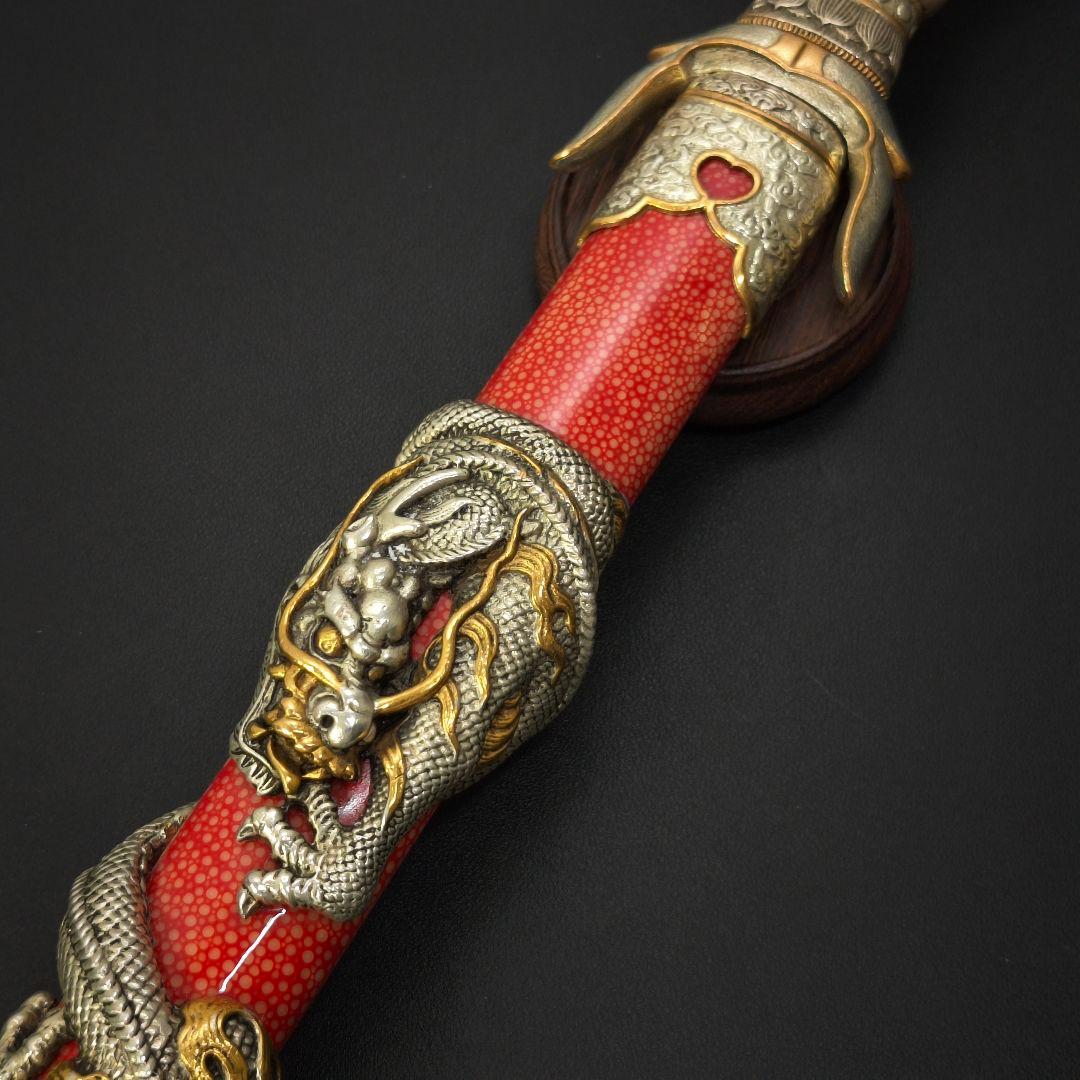 倶利伽羅剣　模造剣　木剣拵　供養品　不動明王法具　剣装具拵