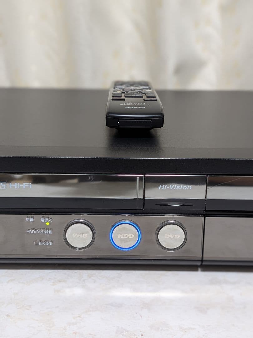 シャープAQUOSビデオ一体型HDD／DVDレコーダー【DV-ACV52】動作品