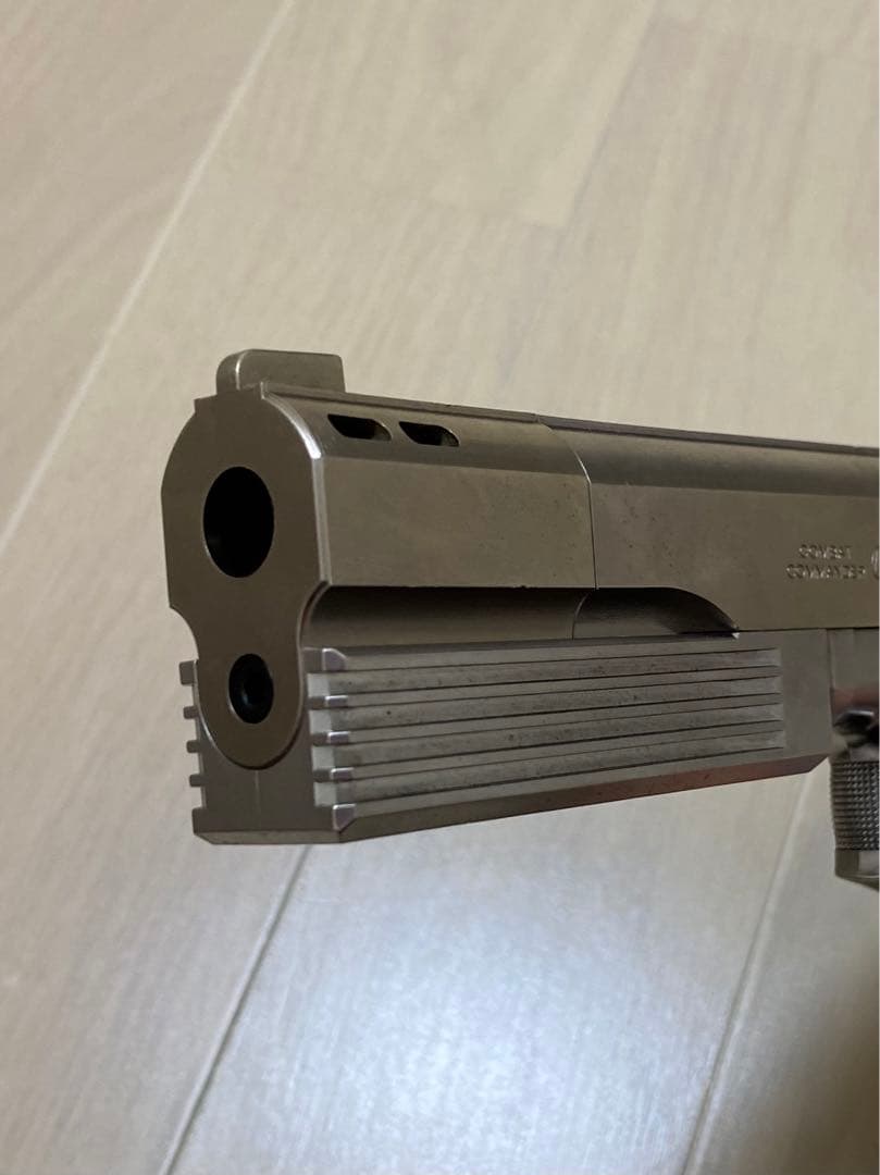 WA 製 コルト コンバットコマンダー シルバーモデル 固定スライド ジャンク品