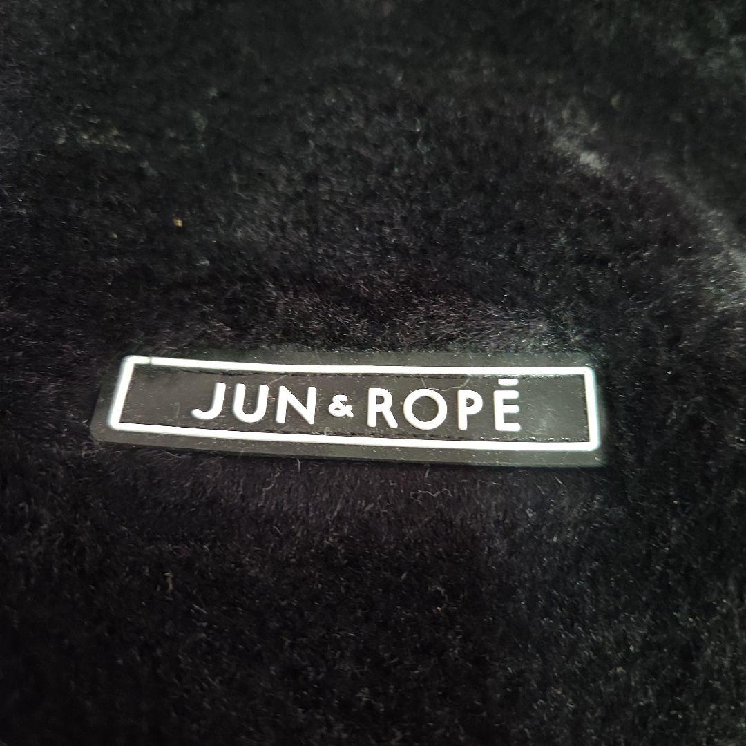 み*️様 JUN&ROPE ブラックファーワンピース