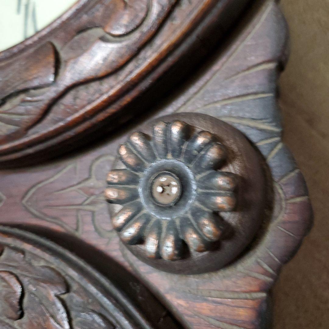 せいちゃんさん専用です古い掛け時計　精工舎？　姫だるま時計　四つ丸　ゼンマイ式