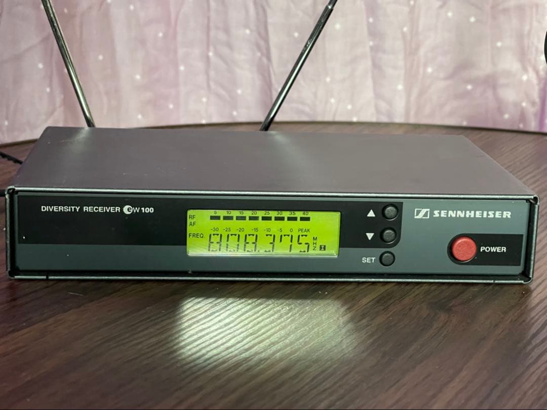 ④Sennheiser EW100 B帯 ワイヤレスシステム ラベリアマイク付き