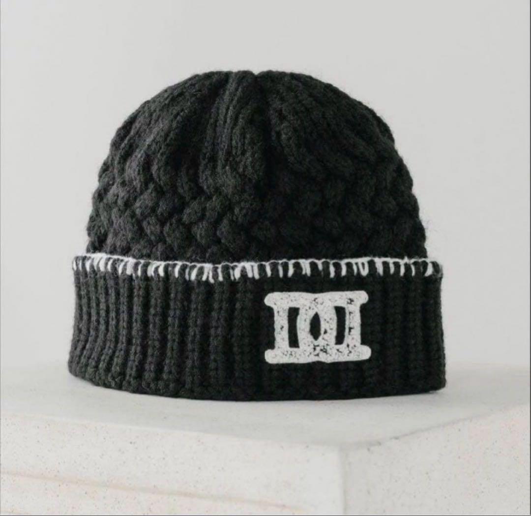 Darich ダーリッチ DDロゴバスケットニットビーニー ブラック DDロゴバスケットニットビーニー（ニットキャップ/ビーニー）｜Darich