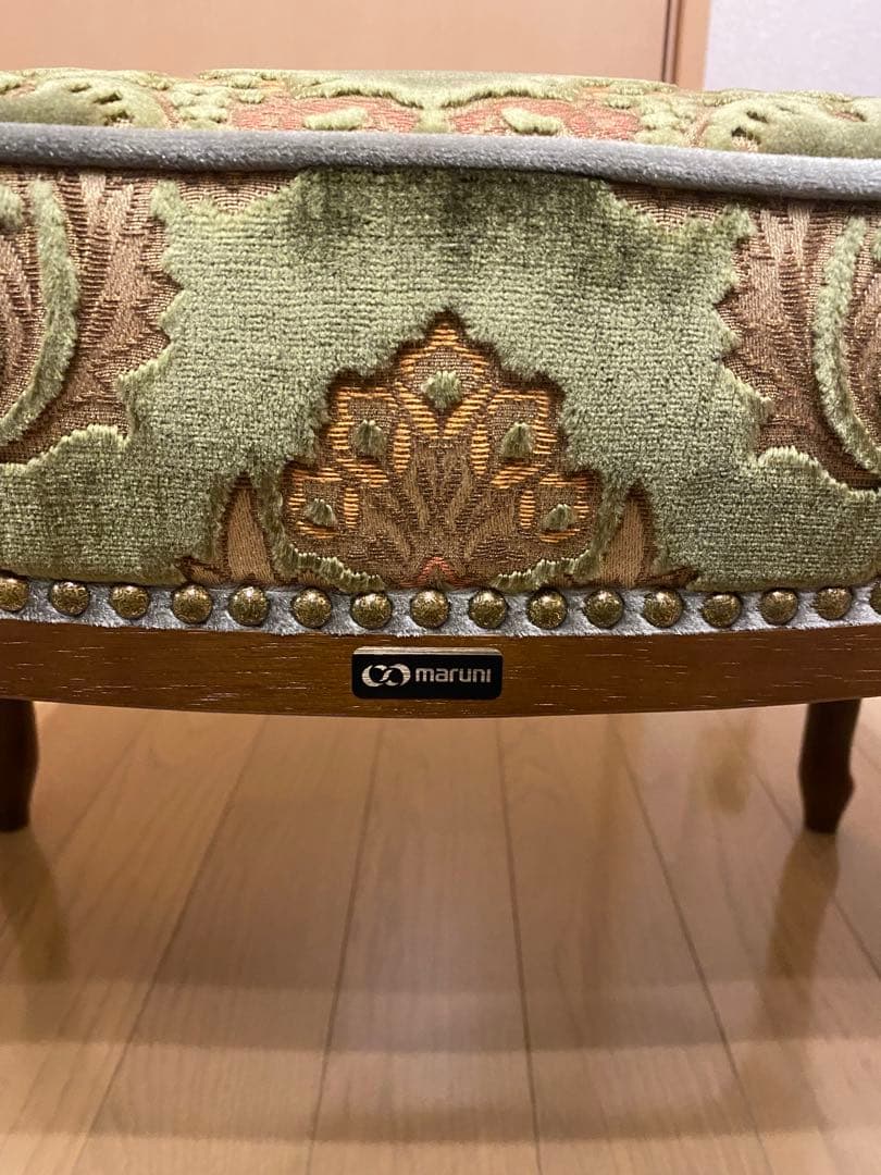 【希望価格】maruni 装飾的な刺繍 スツール