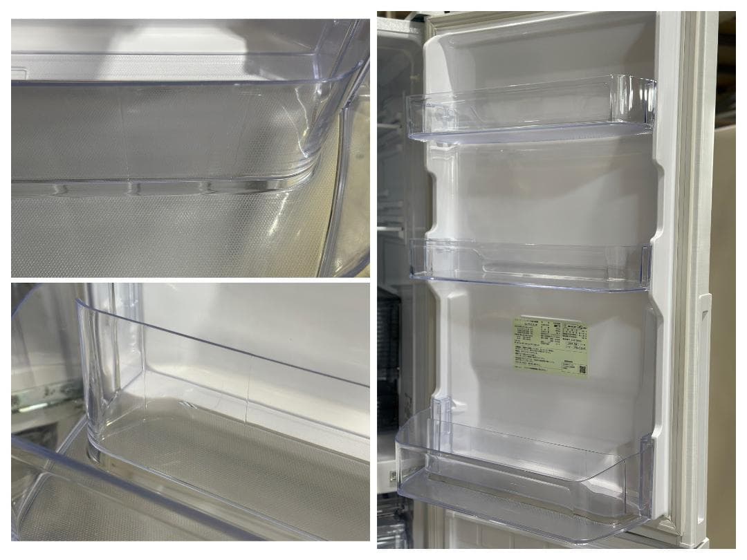 りー　シャープ 2ドア冷蔵庫 310L SJ-PD31K-W 白 24年製