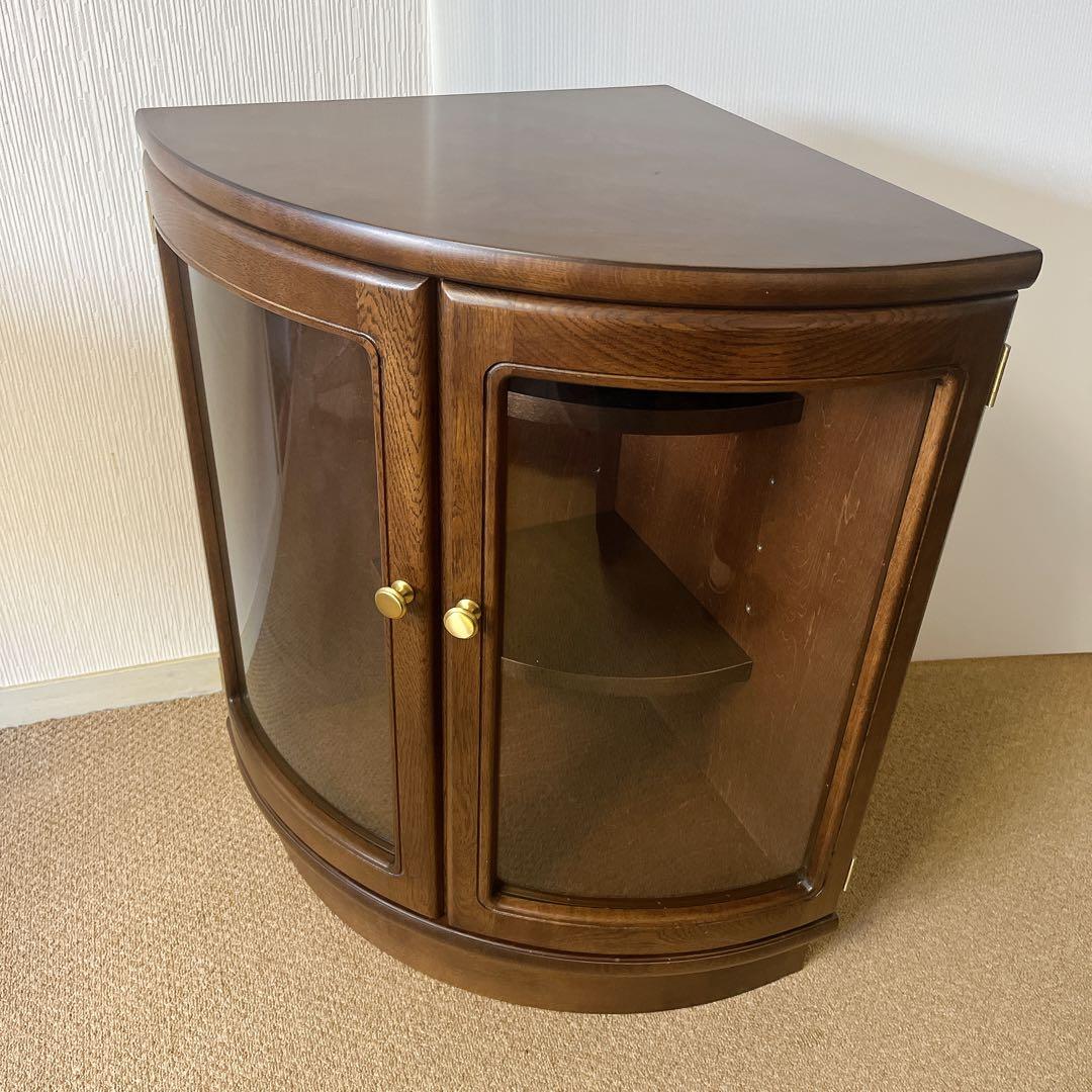 カリモク家具 KARIMOKU コーナーキャビネット ガラス コロニアル