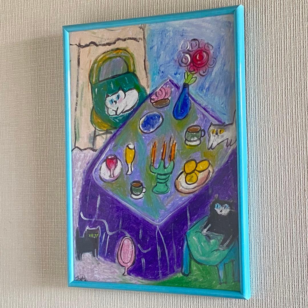 絵画 。手描き【夢の中で目が覚めた午後】