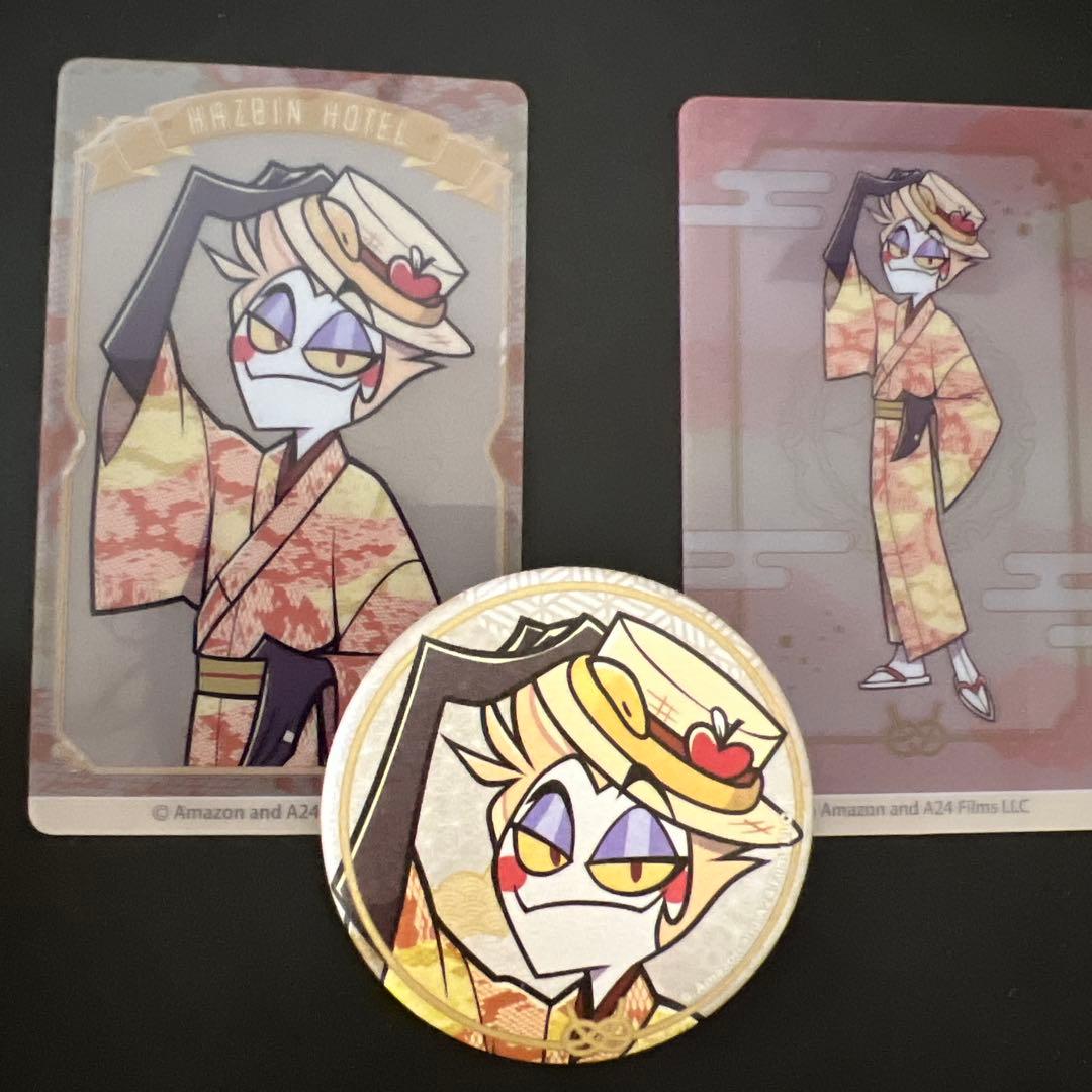 ハズビンホテル ルシファー 和服 缶バッジ クリアカード - メルカリ