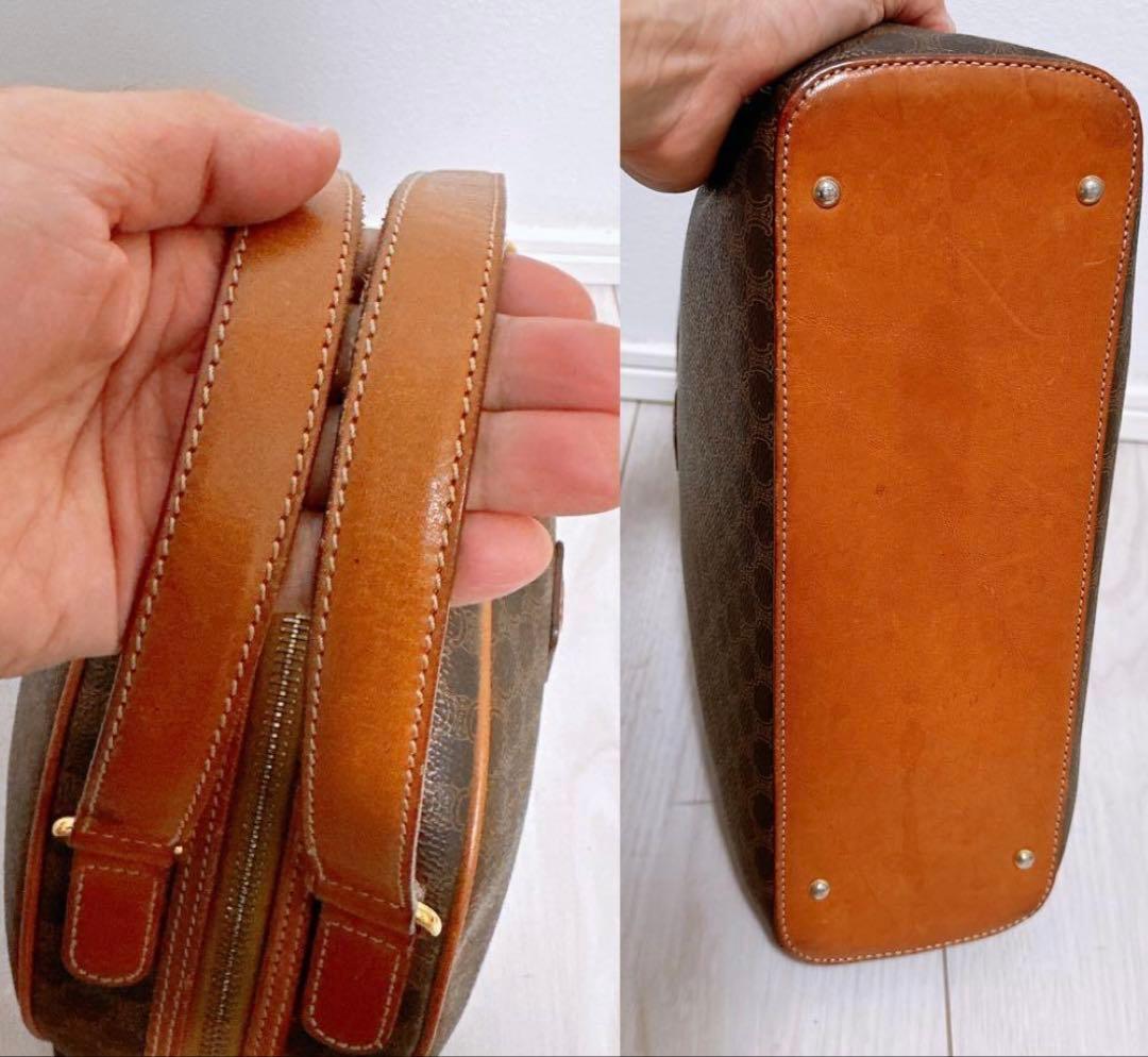 セリーヌ　CELINE マカダム　ドーム型ハンドバッグ