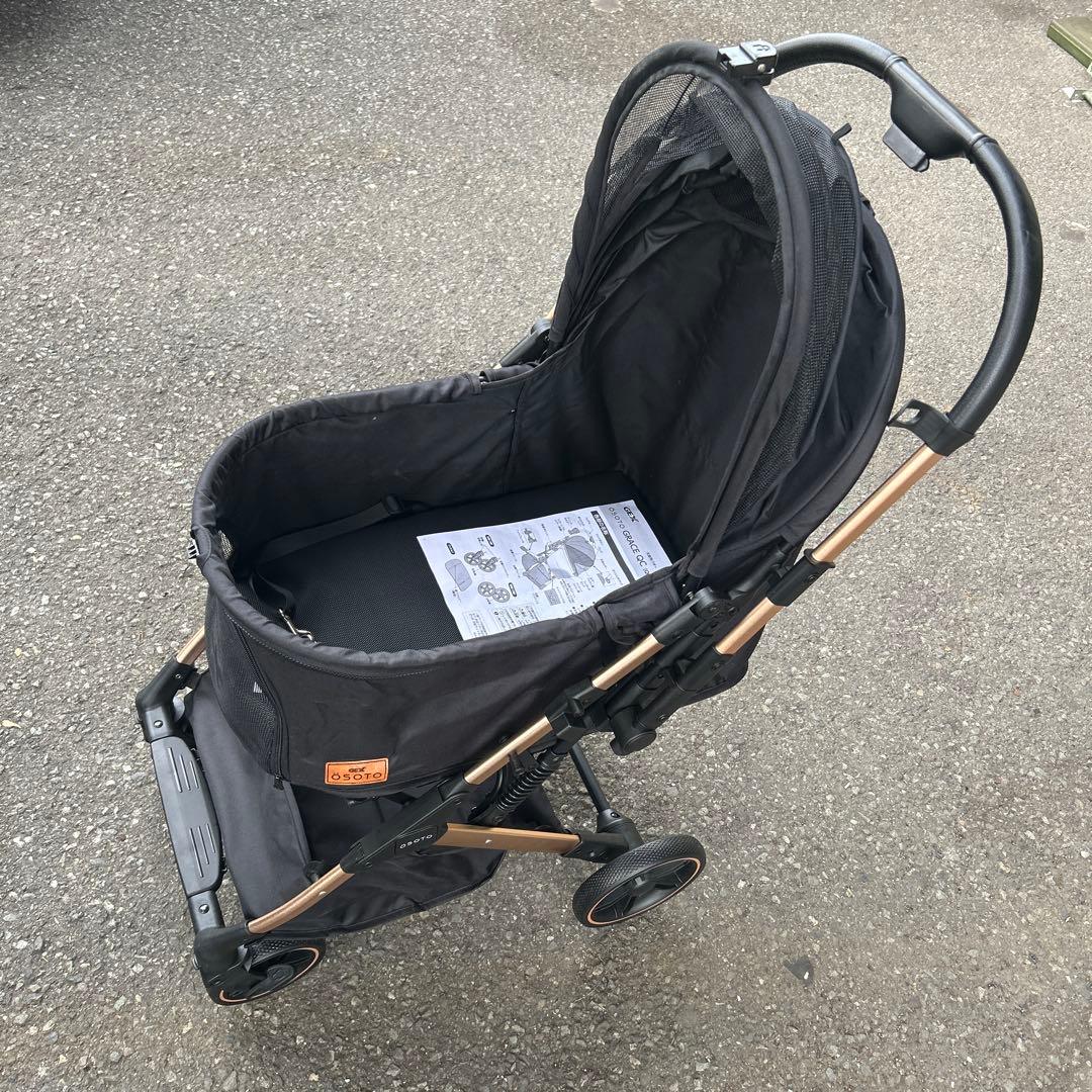 ジェックス OSOTO GRACE QC 自立式フレーム 犬猫兼用バギー Amazon.co.jp: ジェックス OSOTO GRACE QC ノワール ワンタッチで