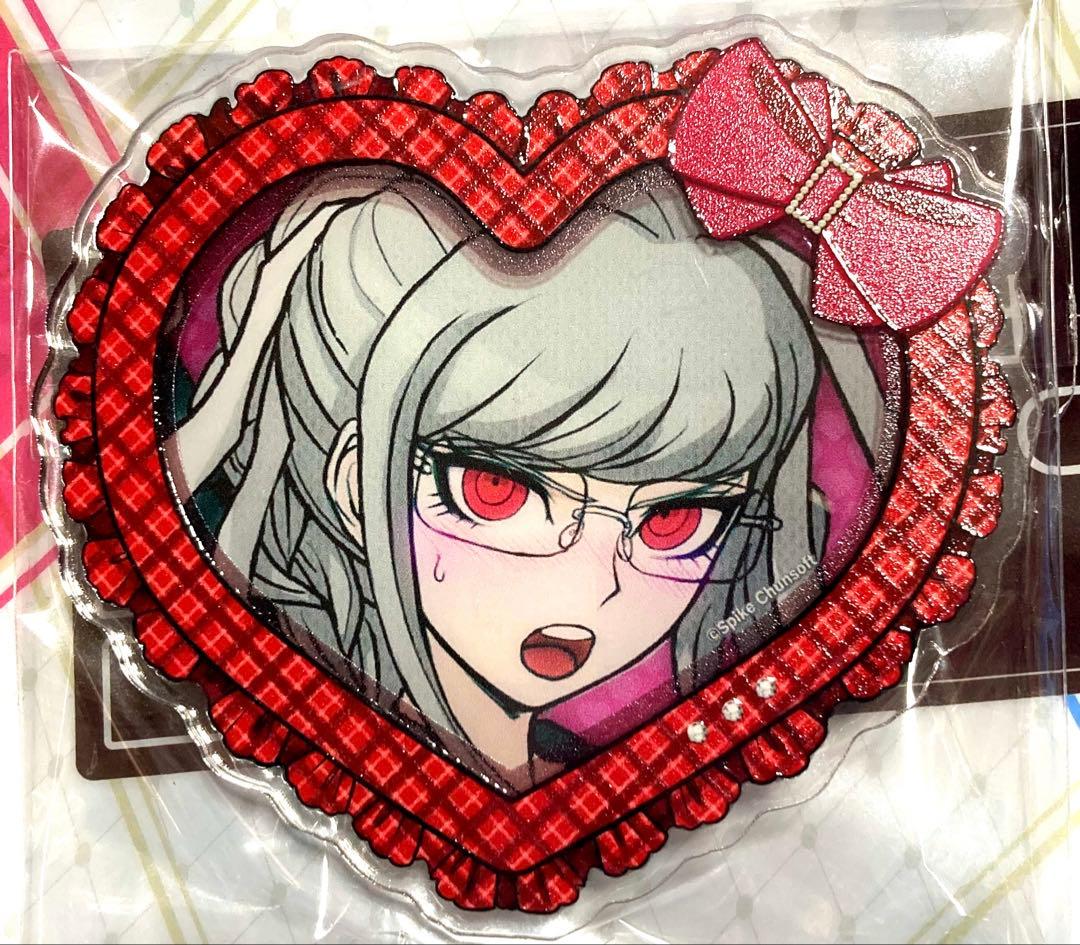 ダンガンロンパ 照れ顔 辺古山ペコ ハート型アクリルバッジ エビデン