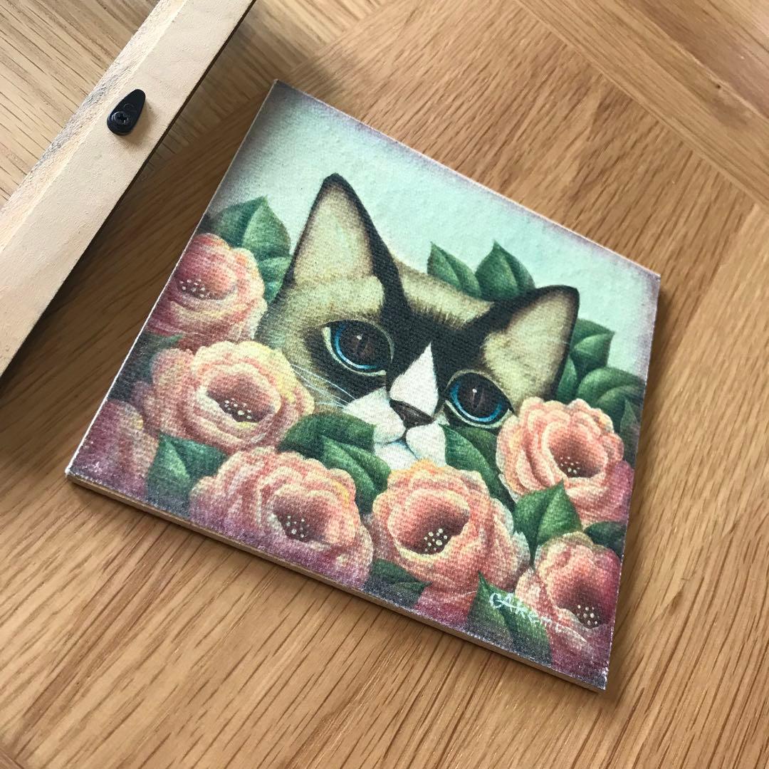 松苗あけみ　猫の絵