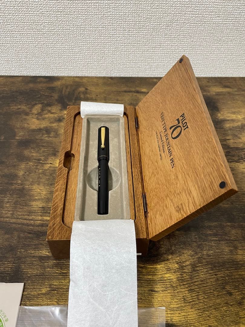 未使用 1988年製 パイロット 創業70周年 シリアルナンバー入 FM 万年筆