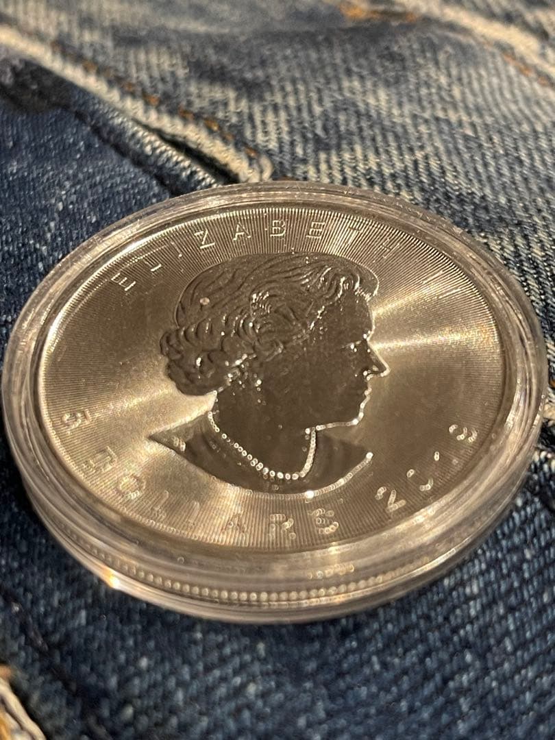 カナダ 2019年 メープルリーフ 銀貨 5ドル - メルカリ