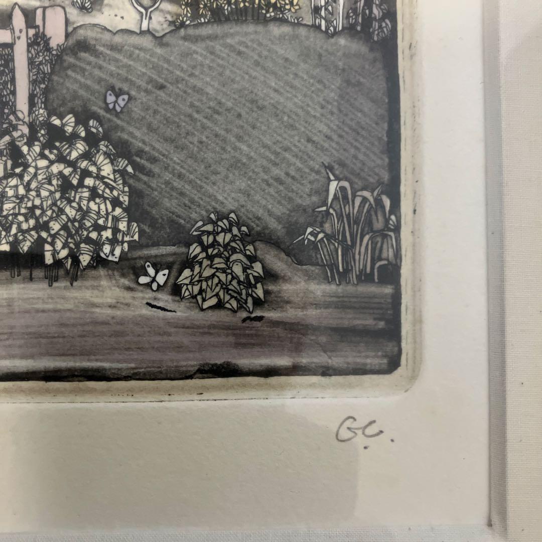 銅版画　グラハムクラーク「ジョーの家」