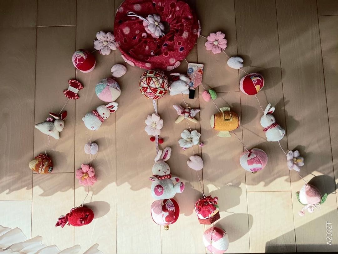 ひな祭り つるし雛飾り 初節句　桃の節句　ひなもも　中サイズ