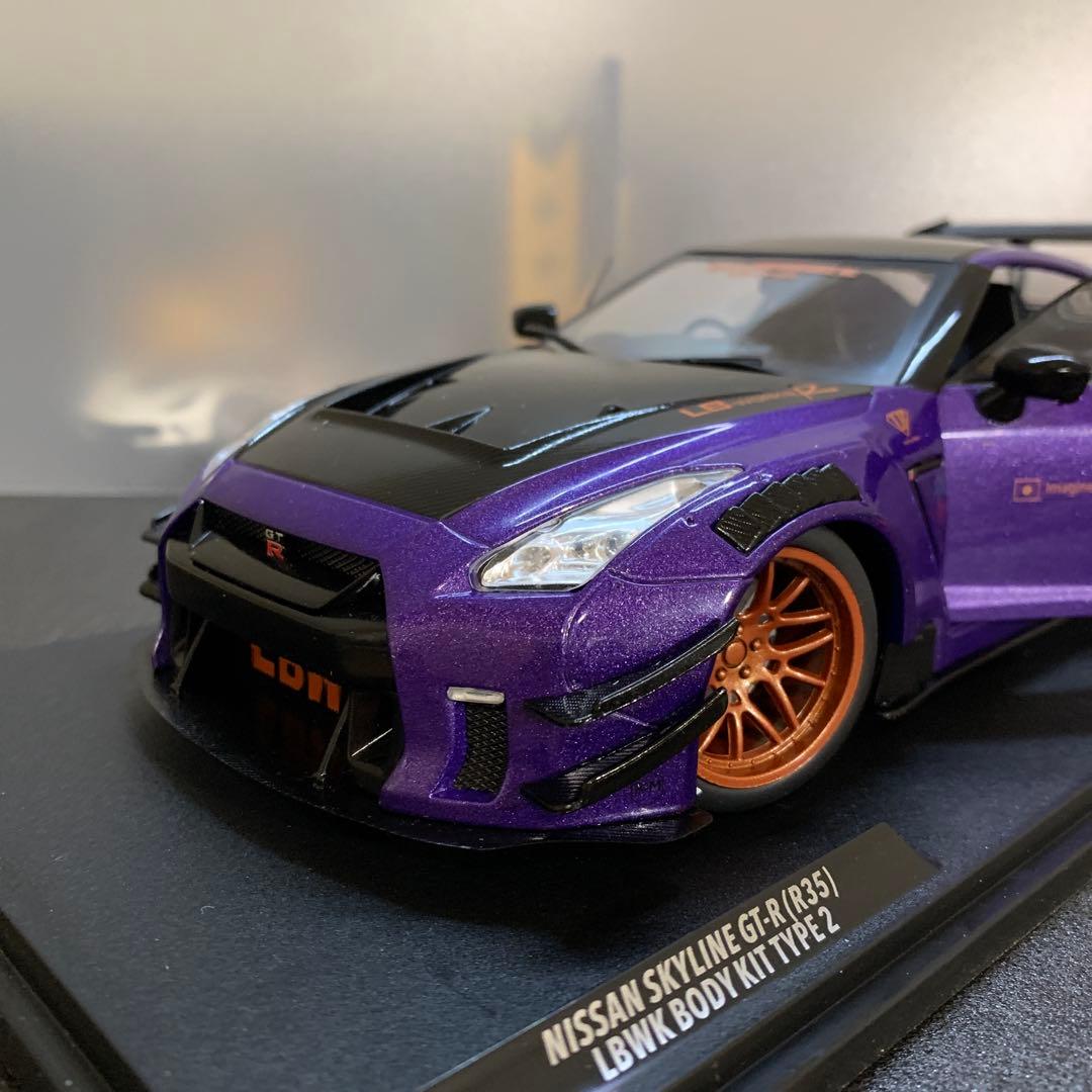 788 リバティウォーク LBWK R35 GT-R 1/18スケールミニカー