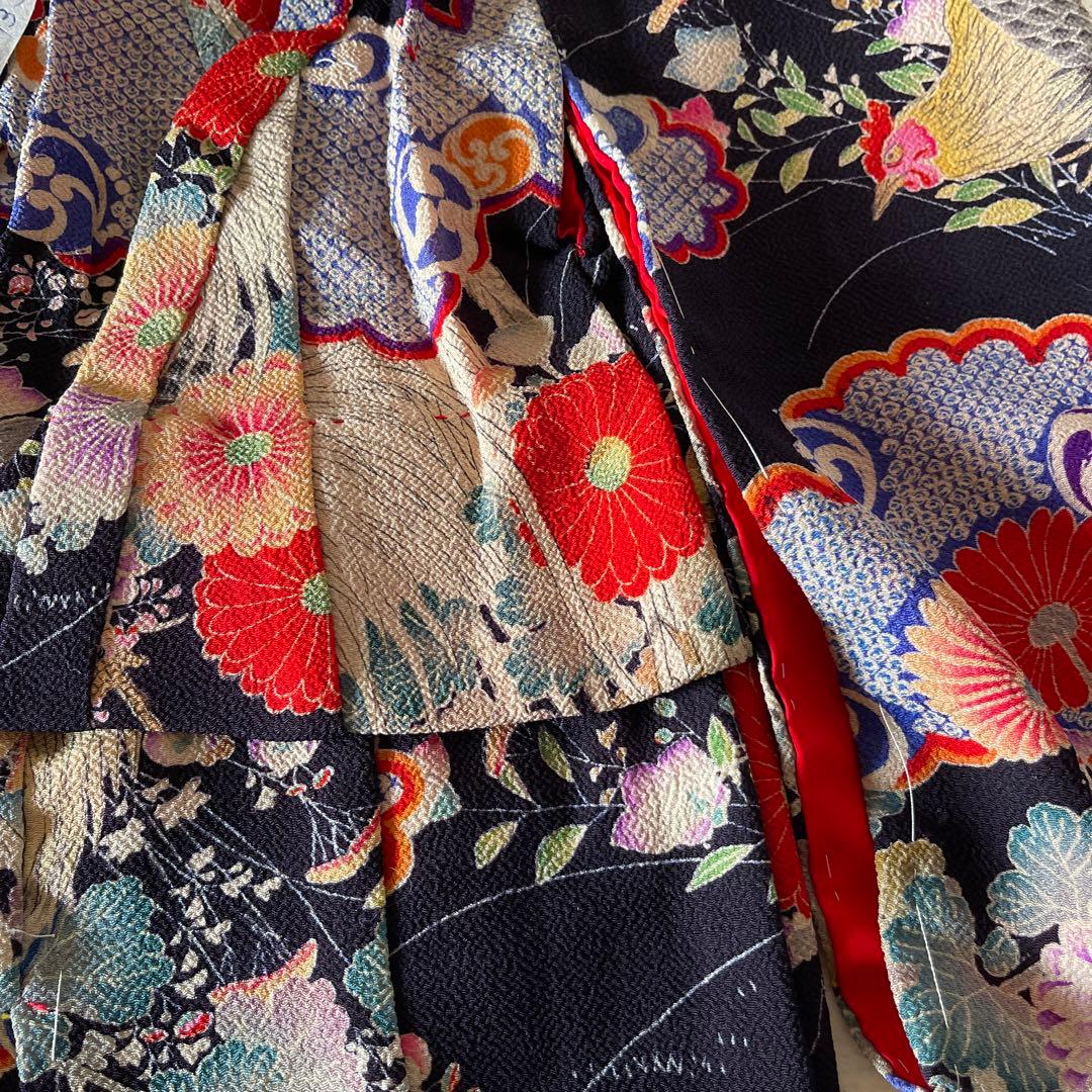 市松人形の着物 13号 古布 江戸縮緬 希少生地 2612201 市松人形用着物