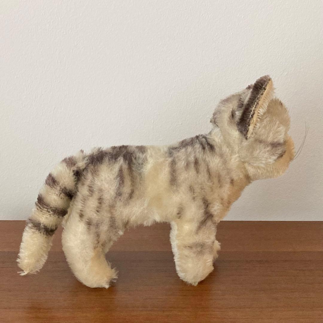 ヴィンテージ シュタイフ ドイツ製 キジトラ子ネコ ぬいぐるみ