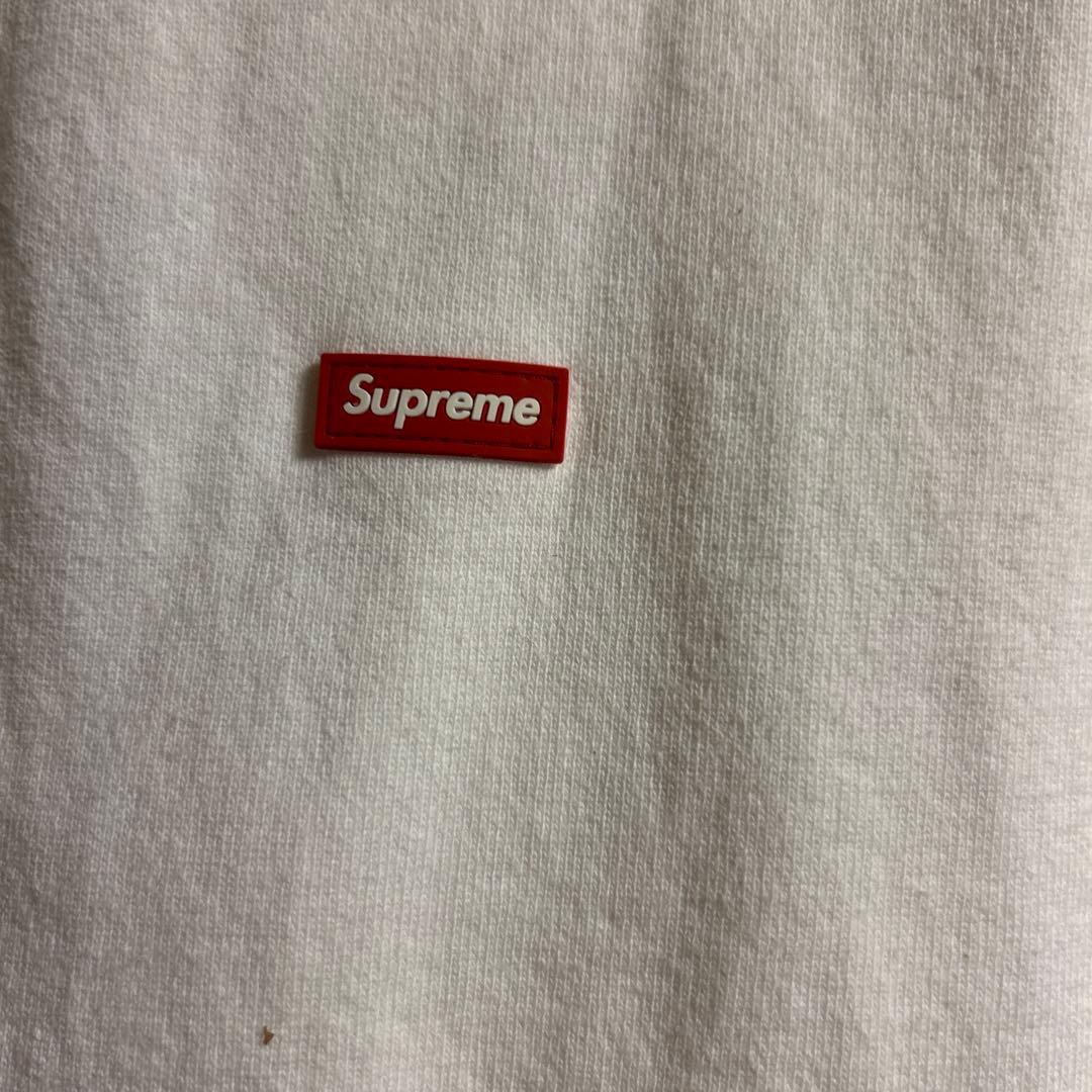 Supreme ホワイト ジップアップパーカー