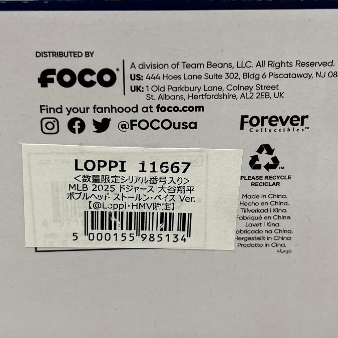 □美品 MLB 2025 ドジャース 大谷翔平 ボブルヘッド LOPPI限定