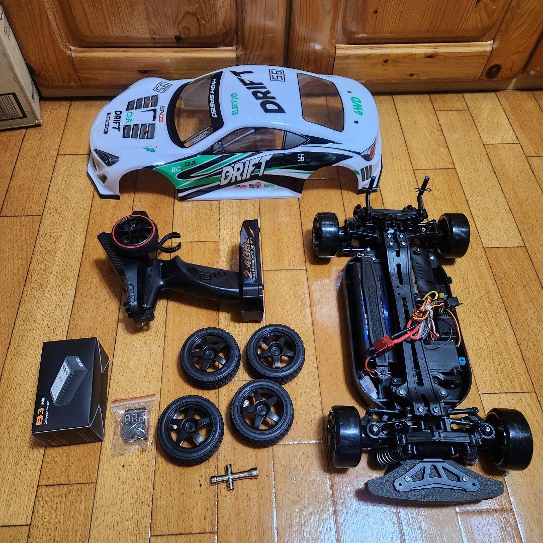 タミヤ ドリフト ラジコン フルセット　TT01　白　86　　③　　　　tt02