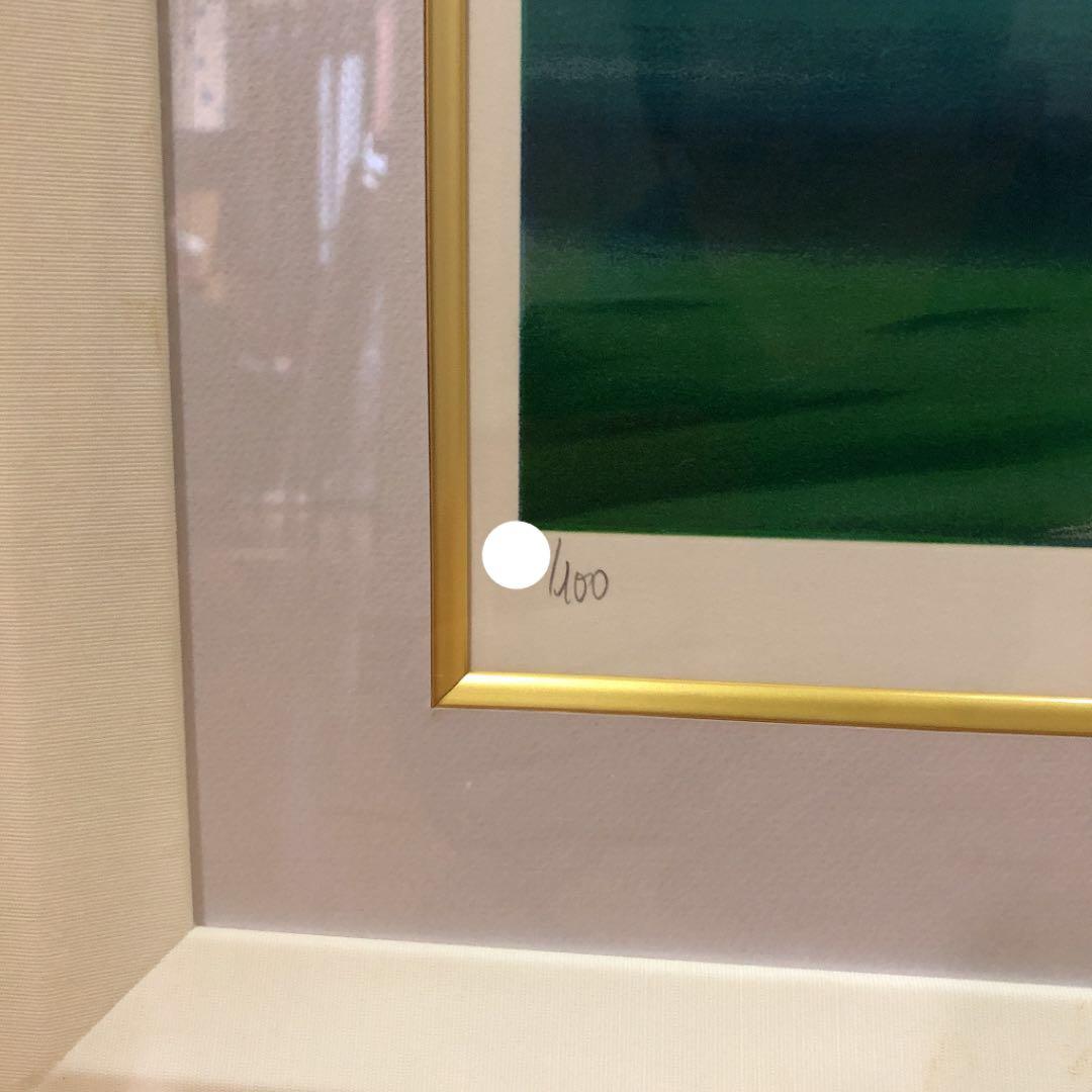 ミッシェル・バテュ 『空と水の空間』シルクスクリーン 限定100部