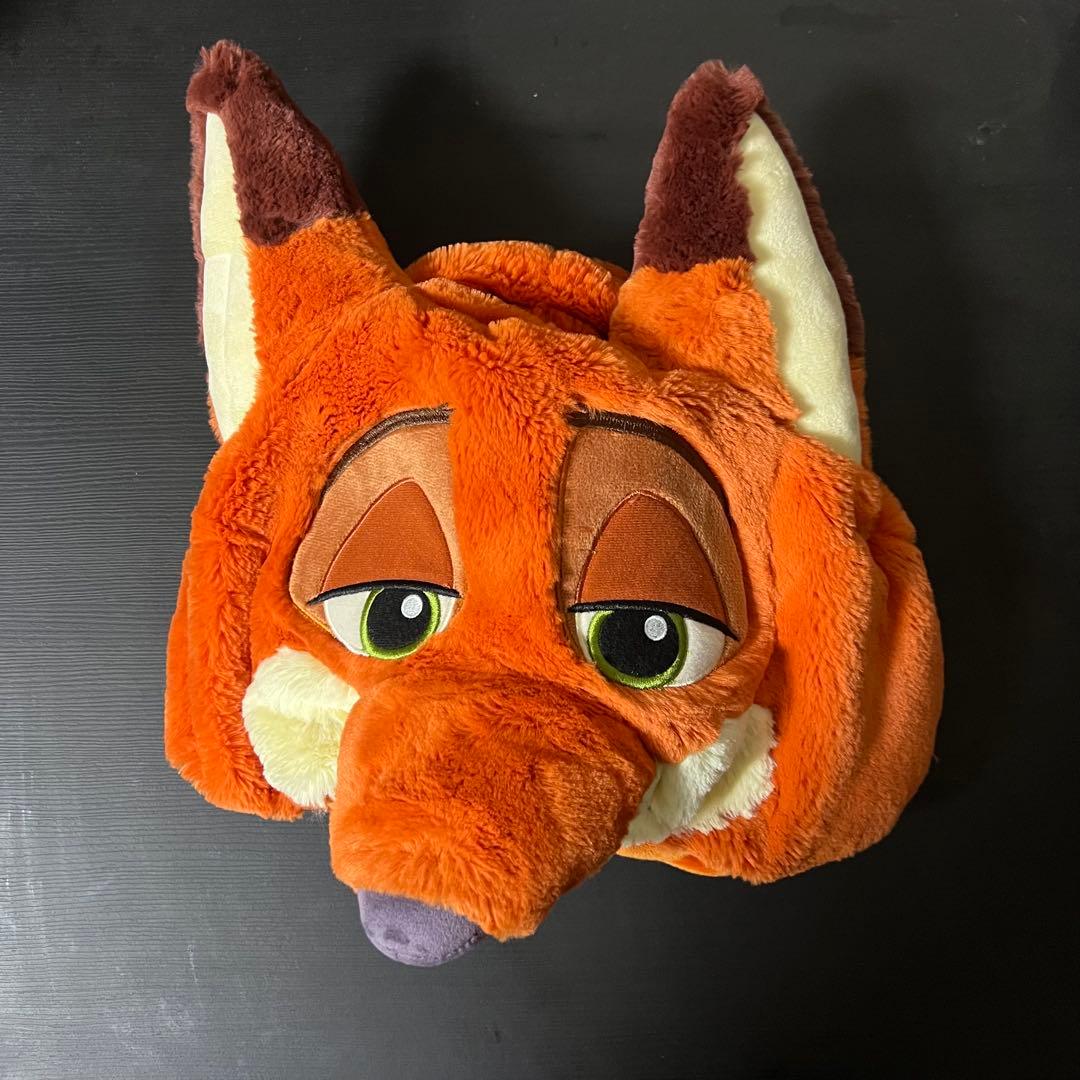 ズートピアファンキャップぬいぐるみ帽子 ニック・ワイルド 頭部キャップ