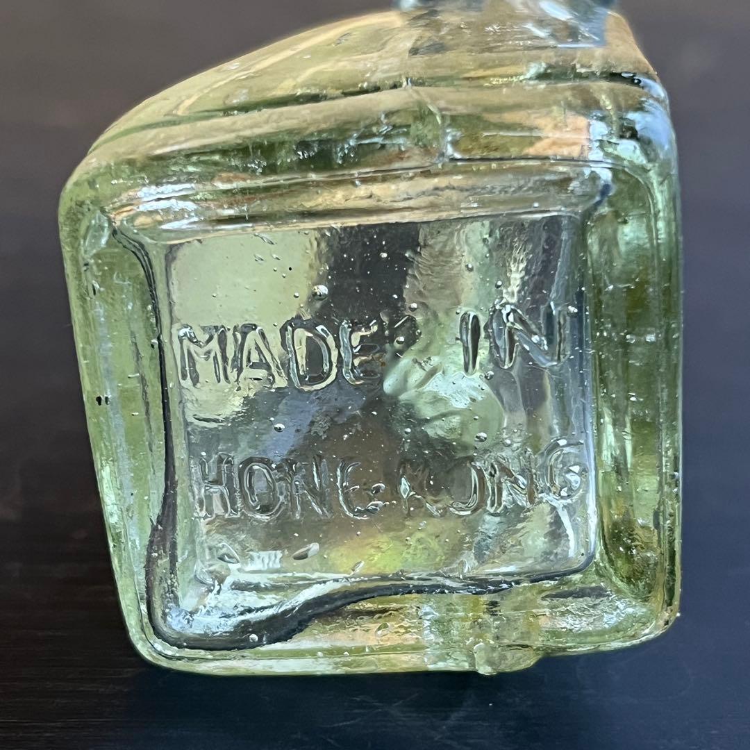 珍品】ウランガラス 電話型 オイルランプ ボトル ガラス ビン アンティーク