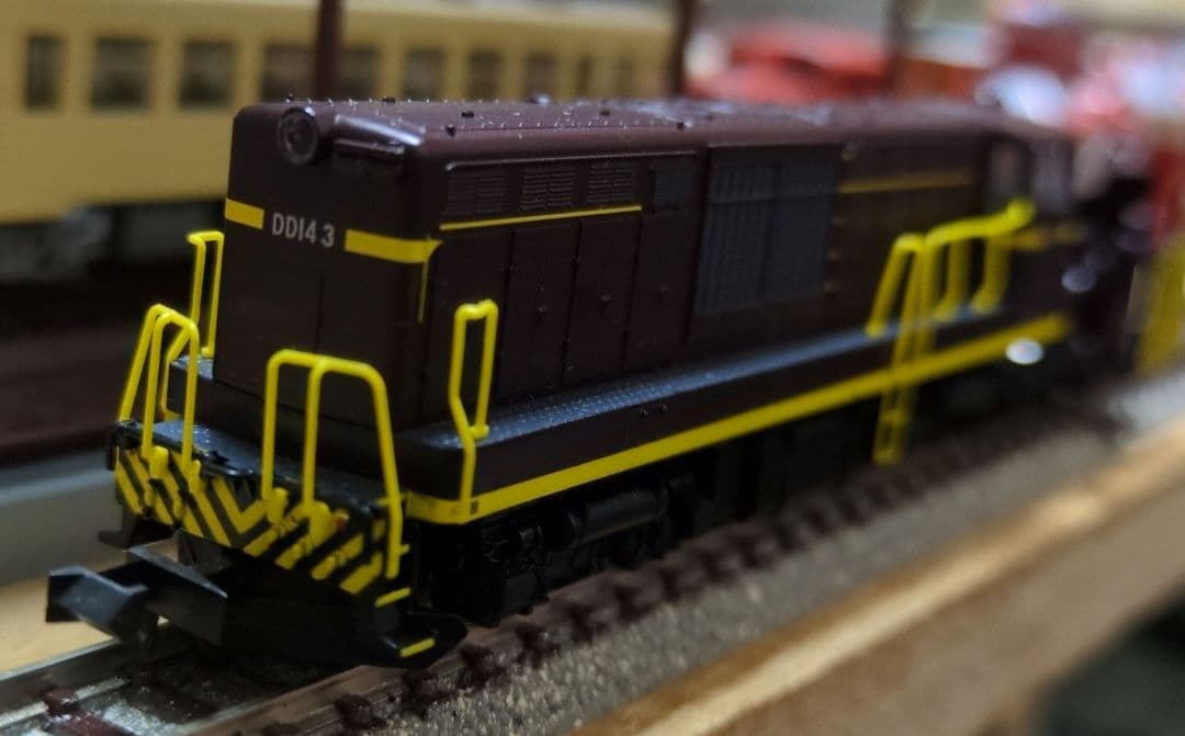 鉄道模型 国鉄DD14 3 茶色 除雪機関車
