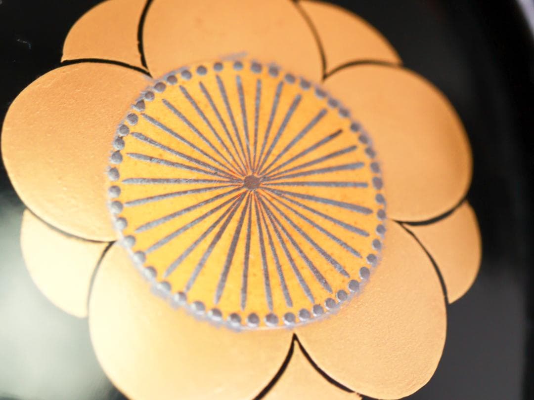 輪島屋 黒呂色塗 蓋付椀 10客 共箱 輪島塗