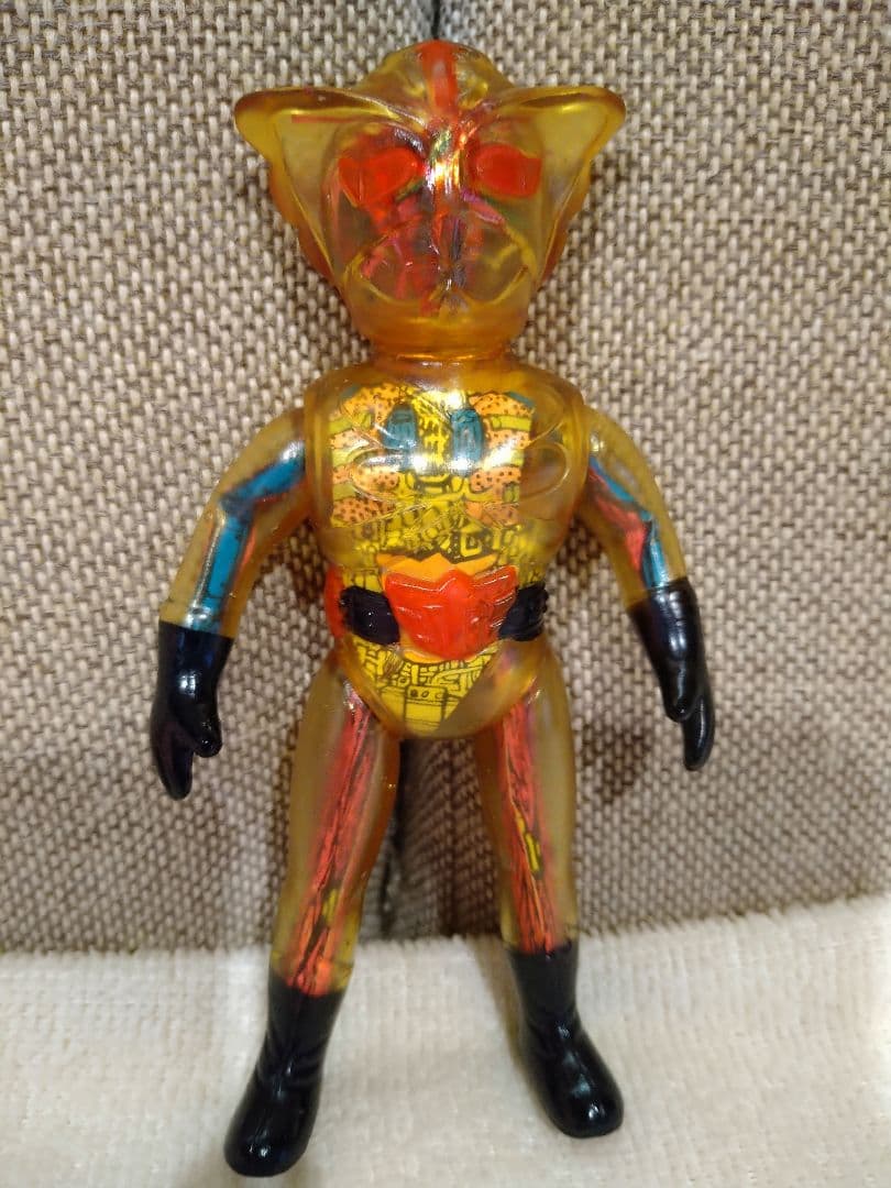 激レア当時モノ超人バロム・1 バロムワン ソフビ クリアスケルトン