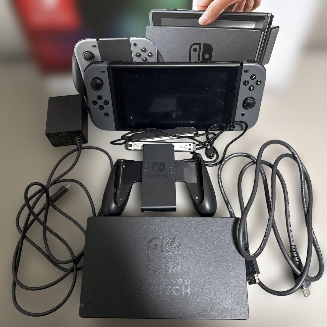 ◆美品◆ Nintendo Switch 本体一式セット グレー 箱付き