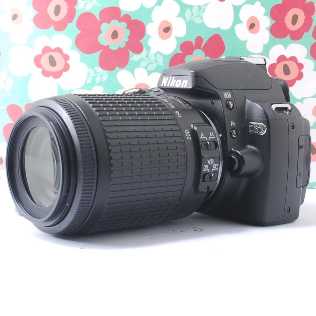 ❤️初心者お勧め❤Nikon D60❤️小さい軽るい簡単綺麗❤望遠レン