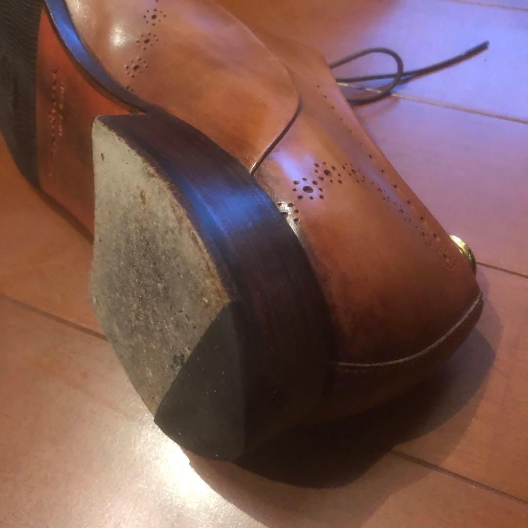 サントーニ　Santoni /ドレスシューズ 71/2【ライトブラウン】